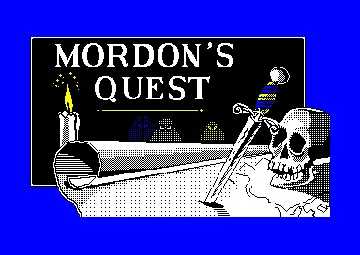 Mordon's Quest (UK) (1985) screen shot title